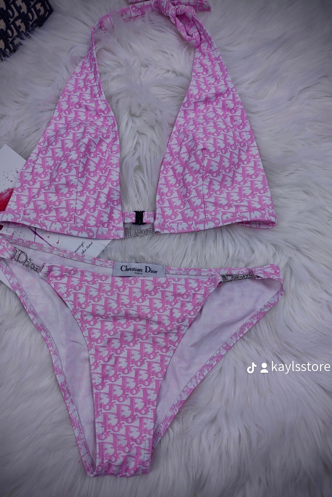 Pink D Gem Bikini Set