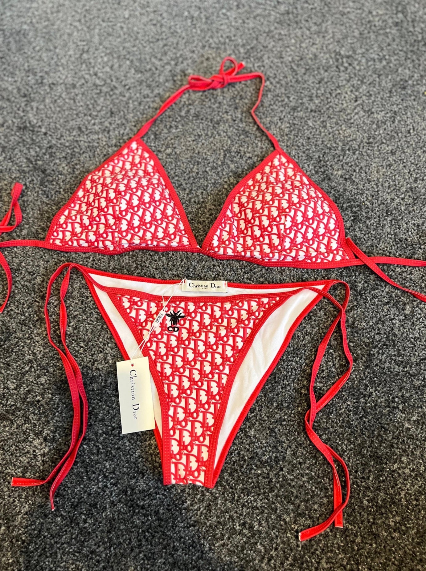 Red D Bikini Set