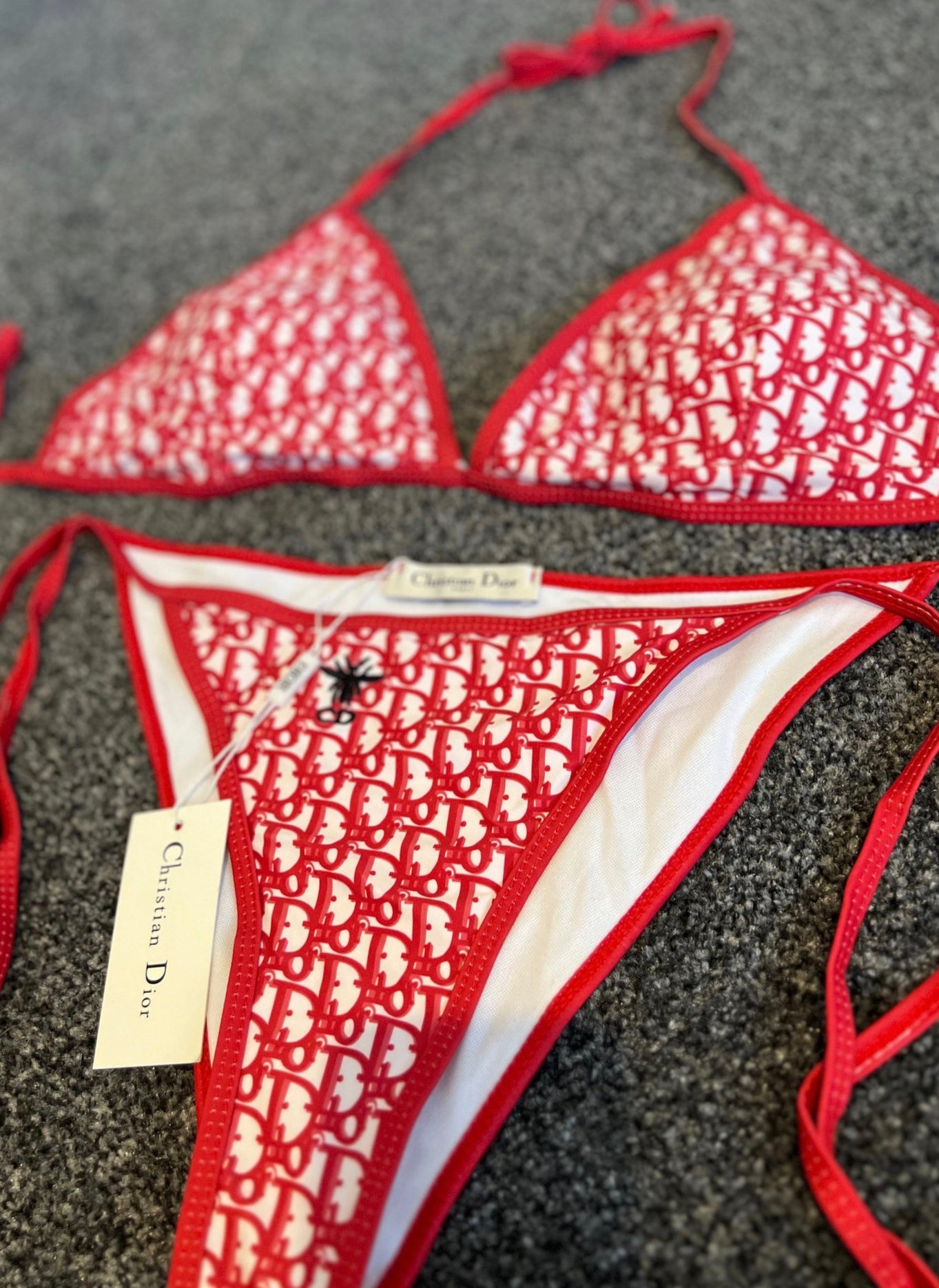 Red D Bikini Set